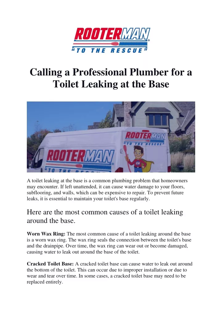 calling a professional plumber for a toilet