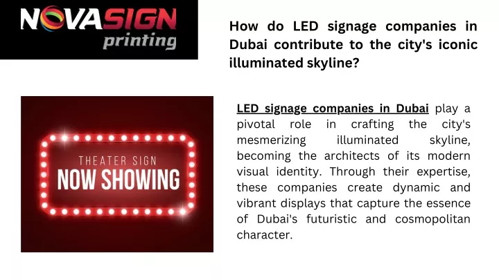 how do led signage companies in dubai contribute