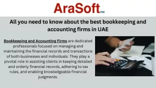 All you need to know about the best bookkeeping and accounting firms in UAE