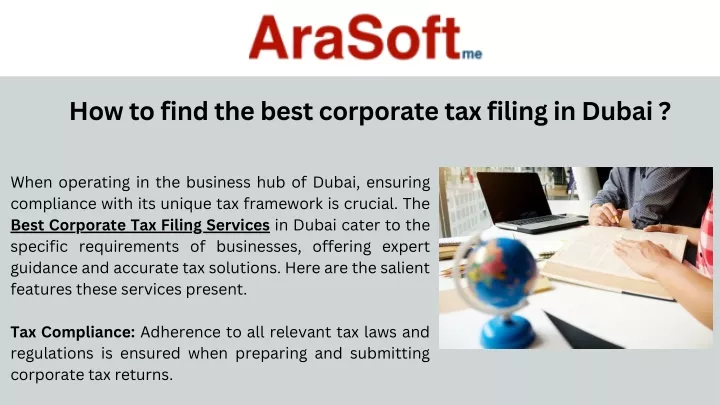 how to find the best corporate tax filing in dubai
