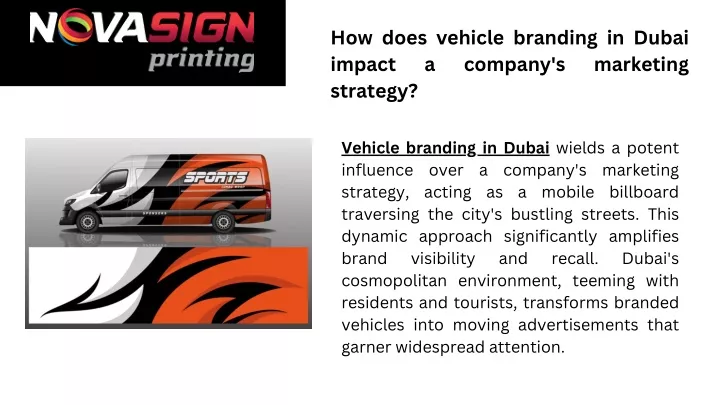 how does vehicle branding in dubai impact