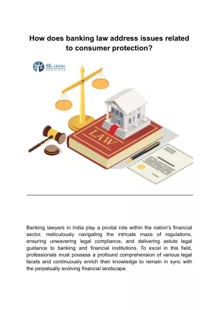 how does banking law address issues related