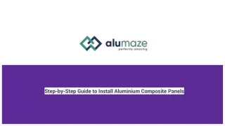 Step-by-Step Guide to Install Aluminium Composite Panels