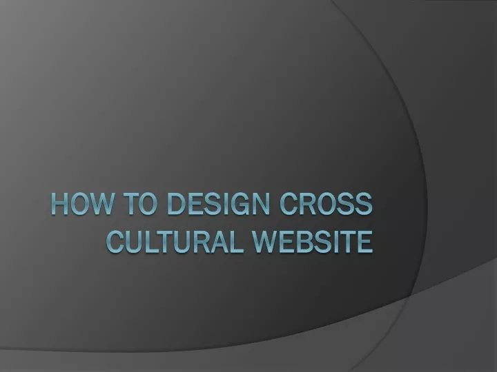 how to design cross cultural website