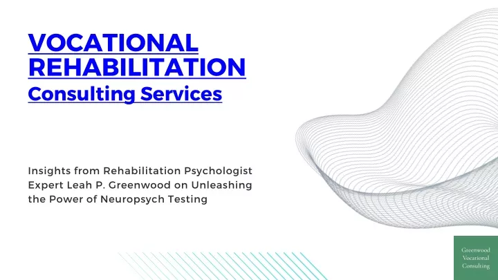 vocational rehabilitation