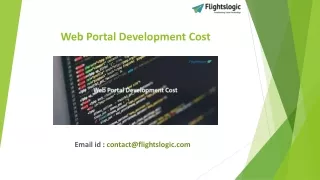 web portal development cost