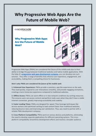 Why Progressive Web Apps Are the Future of Mobile Web