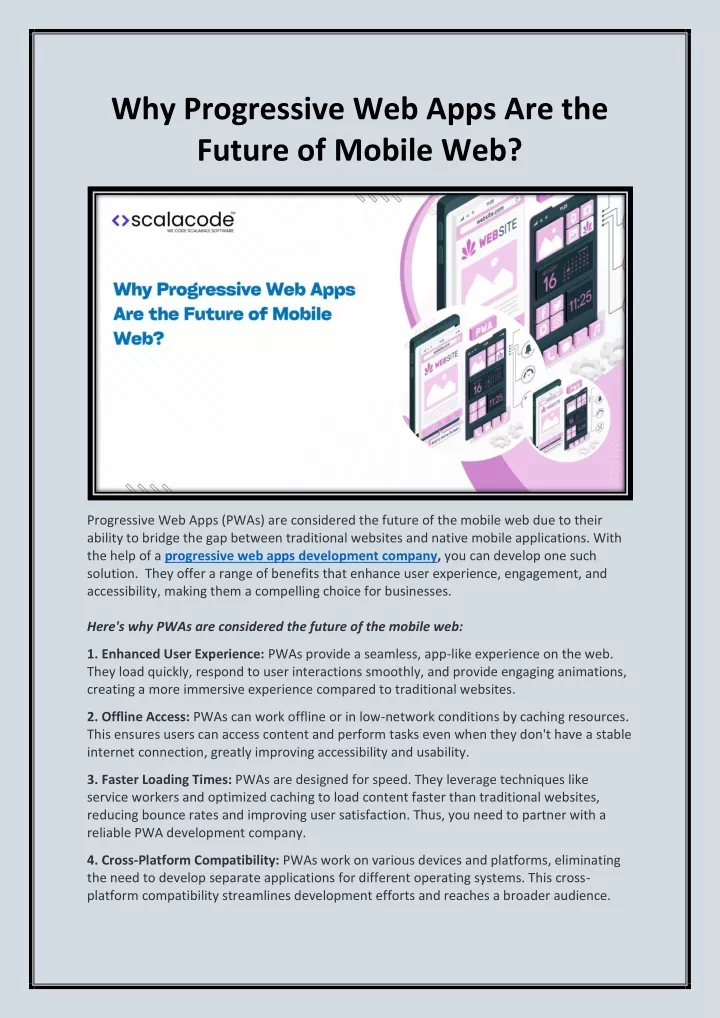 why progressive web apps are the future of mobile