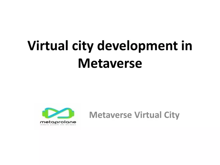 virtual city development in metaverse