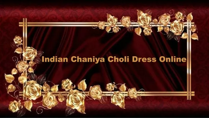 indian chaniya choli dress online