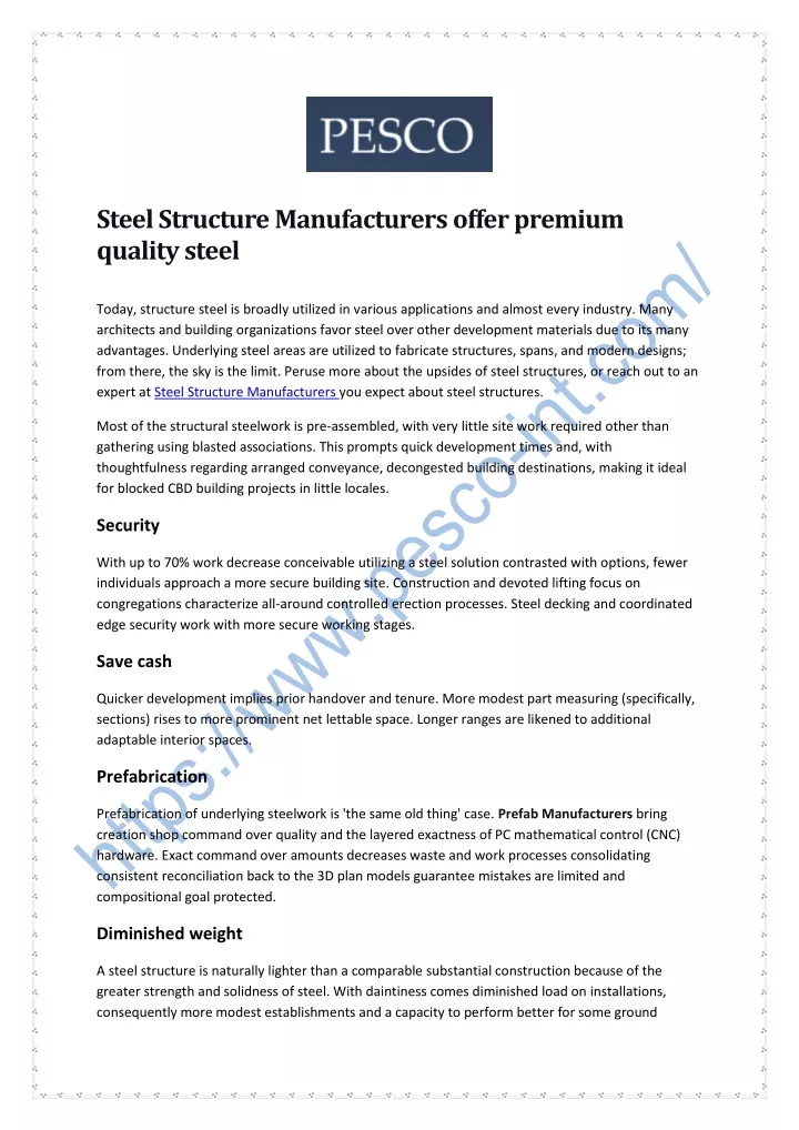 steel structure manufacturers offer premium