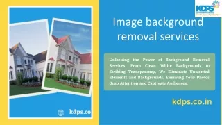 Image Background Removal Services