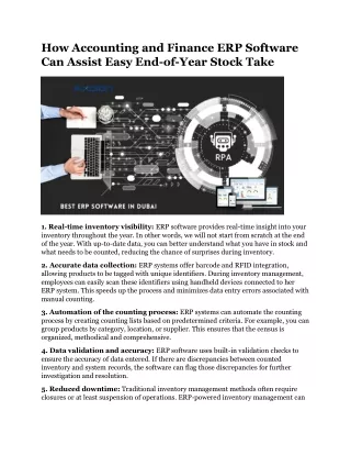 how accounting and finance erp software
