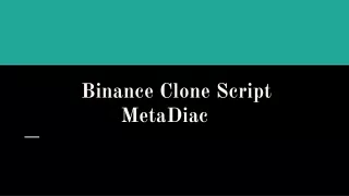 Binance Clone Script