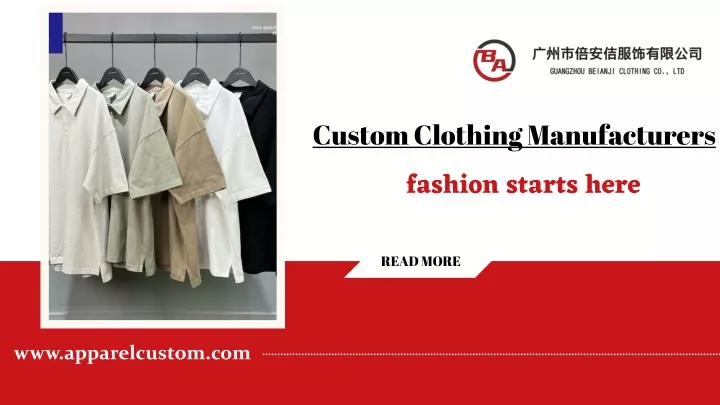 custom clothing manufacturers