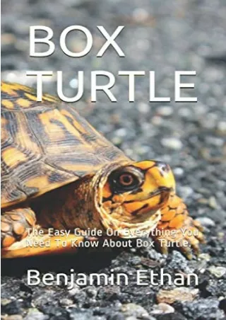 Read ebook [PDF] BOX TURTLE: The Easy Guide On Everything You Need To Know About Box Turtle.
