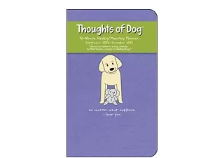 Download PDF Thoughts of Dog 16Month 20232024 Weekly/Monthly Planner Calendar full