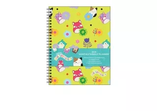 PDF read online Squishmallows 12Month 2024 Monthly/Weekly Planner Calendar for ipad