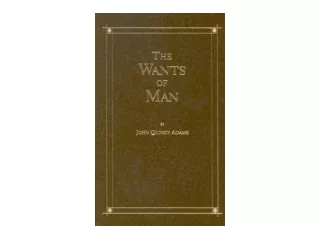 PDF read online The Wants of Man Little Books of Wisdom for android