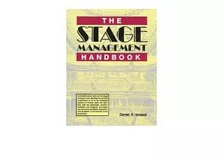Ebook download The Stage Management Handbook for ipad