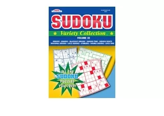 Kindle online PDF Sudoku Variety Collection Puzzle Book free acces