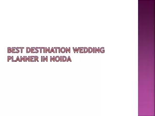 best destination wedding planner in noida