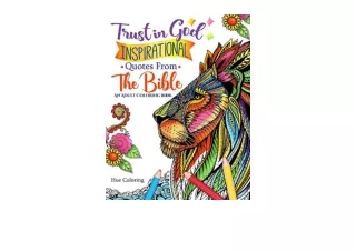 Download PDF Trust in God Inspirational Quotes From The Bible An Adult Coloring Book Bible Quotes Coloring Book free acc