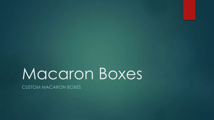 macaron boxes