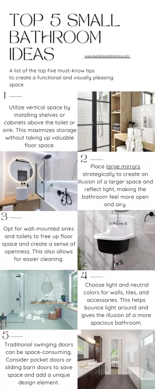 Top 5 Small bathroom ideas
