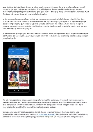 25  Apps Nonton Film Gratisan Android Terbaik 2023 Sub Indonesia