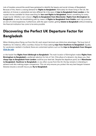 How flights from birmingham to Bangladesh can Save You Time, Stress, and Money.