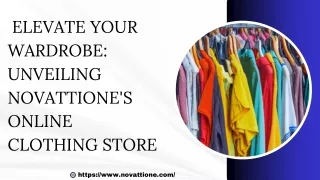 _Elevate Your Wardrobe Unveiling Novattione's Online Clothing Store