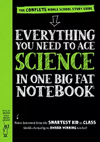 PDF BOOK DOWNLOAD Everything You Need to Ace Science in One Big Fat Noteboo