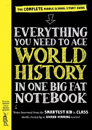 PDF Download Everything You Need to Ace World History in One Big Fat Notebo
