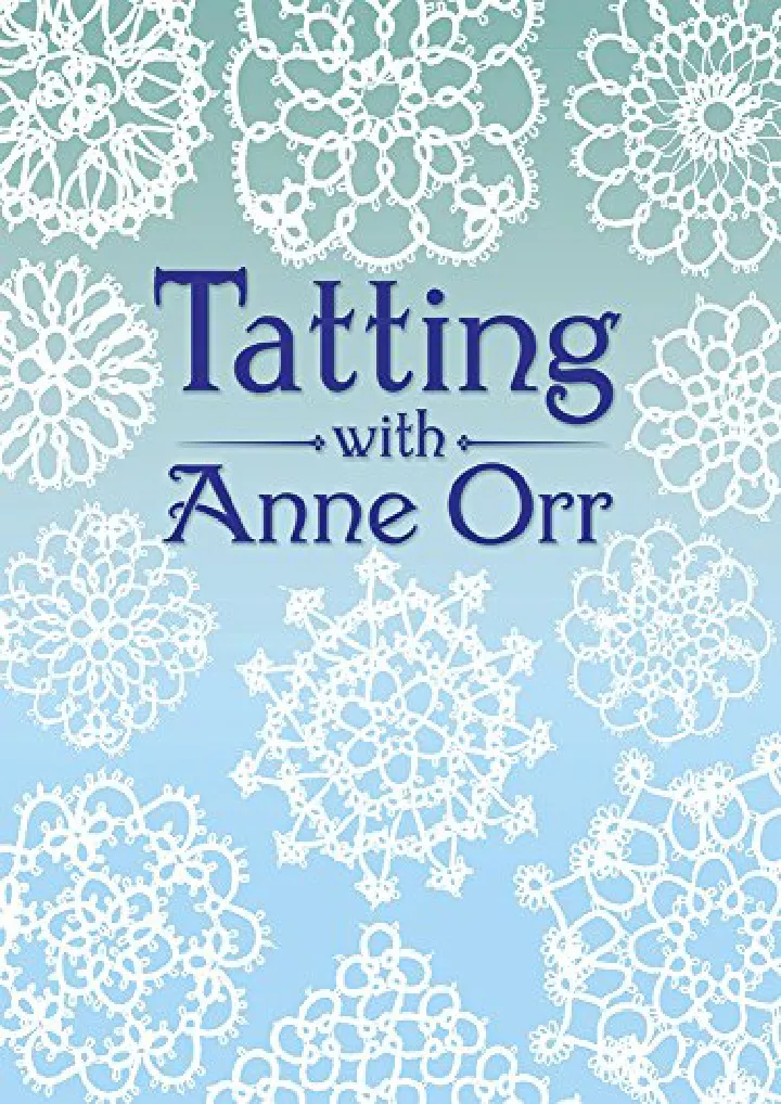 tatting with anne orr dover needlework download