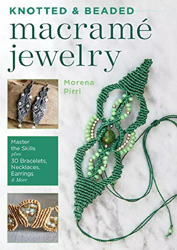 knotted and beaded macrame jewelry master