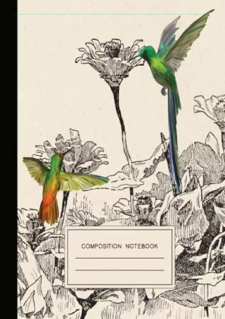 composition notebook college ruled hummingbirds