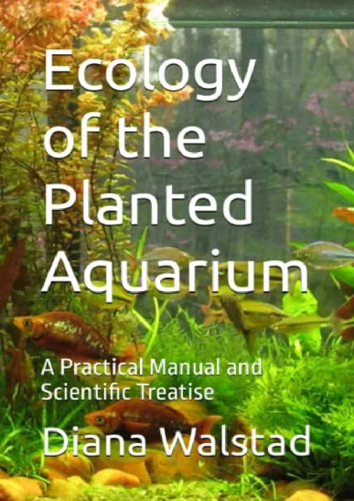 ecology of the planted aquarium a practical