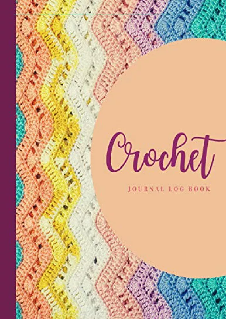 crochet journal log book crochet project journal