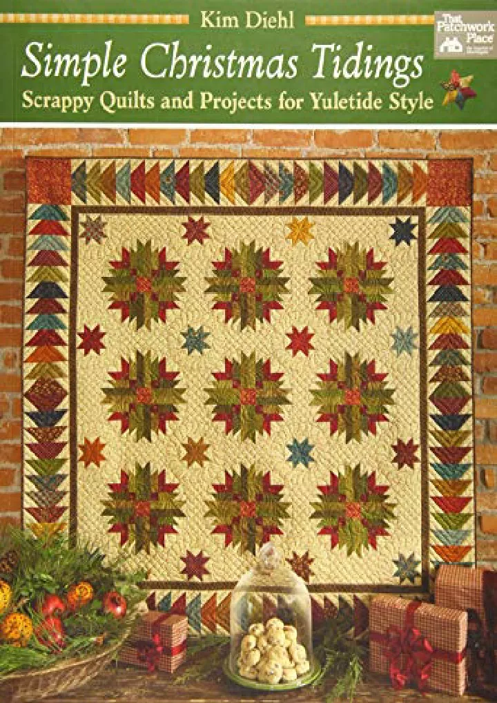 simple christmas tidings scrappy quilts