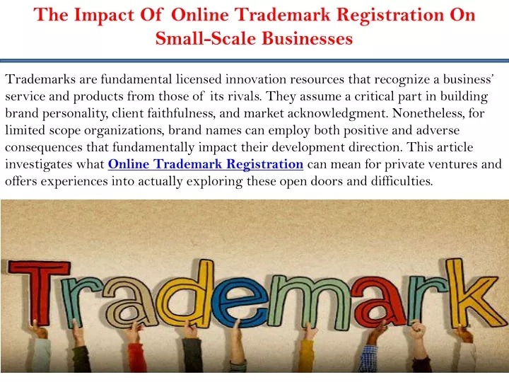 the impact of online trademark registration