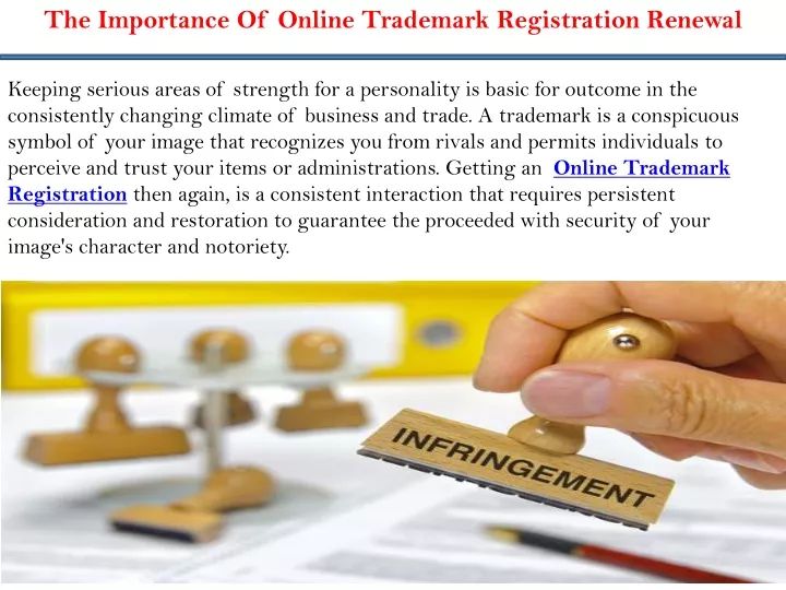 the importance of online trademark registration