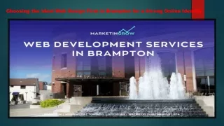 choosing the ideal web design firm in brampton