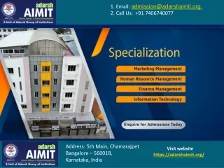 1 email admission@adarshaimit org 2 call