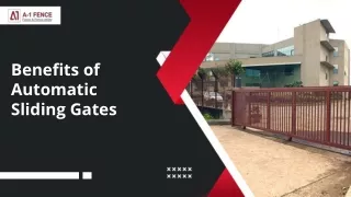 Benefits of Automatic Sliding Gates