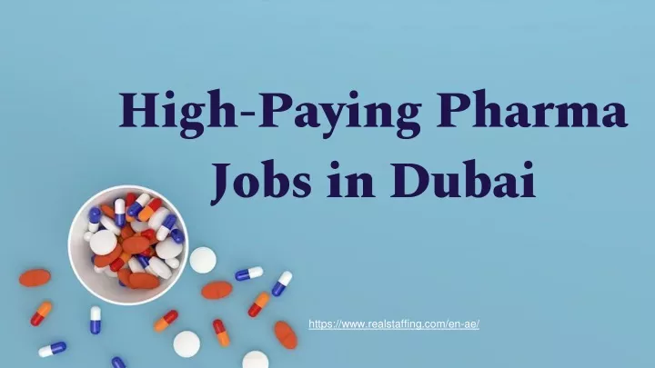 high paying pharma jobs in dubai