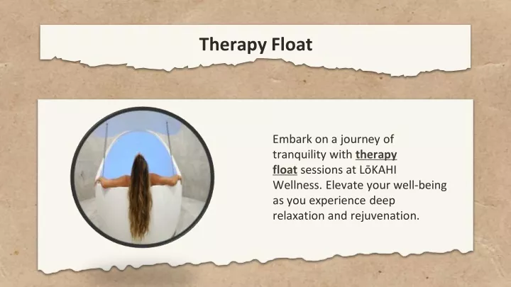 therapy float