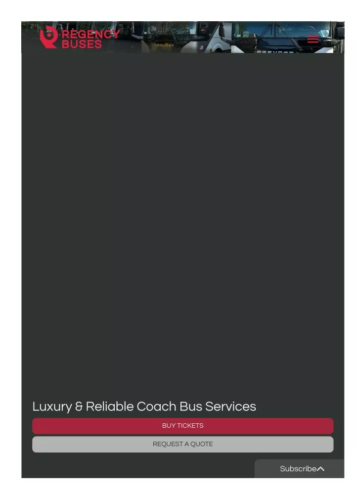 luxury reliable coach bus services