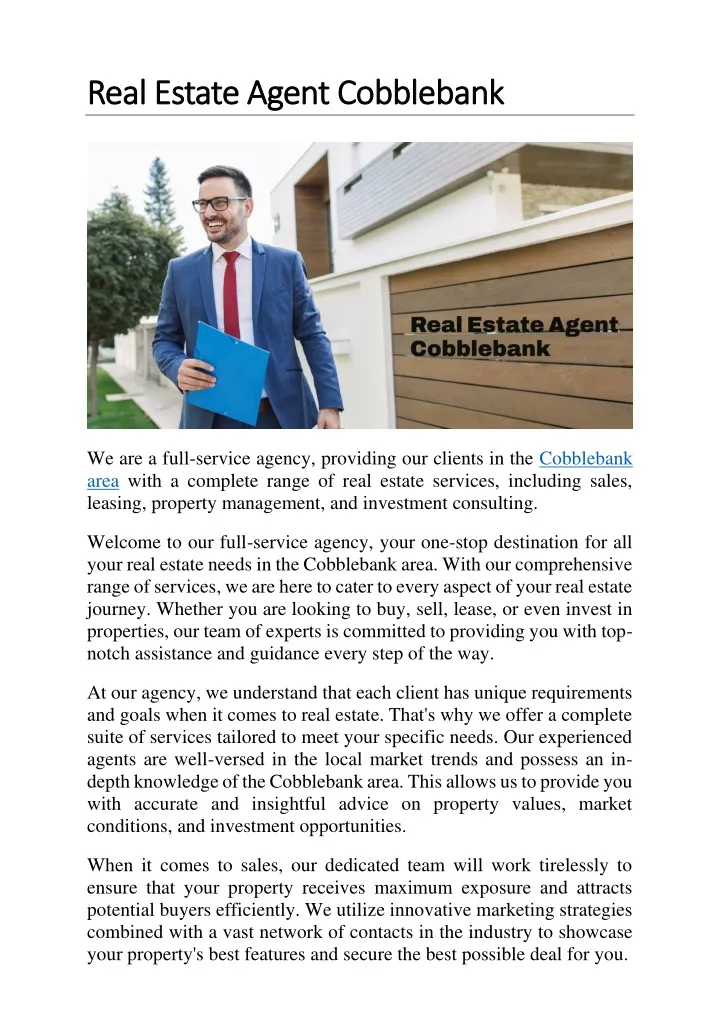 real estate agent cobblebank real estate agent