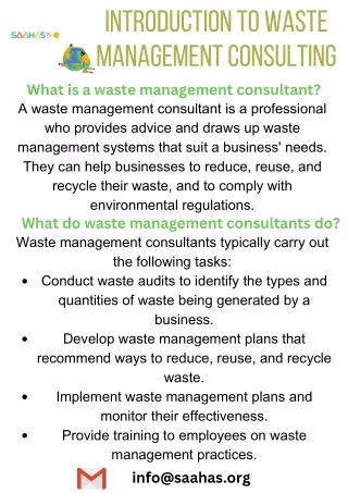 Looking For Expert Waste Management Consultants?